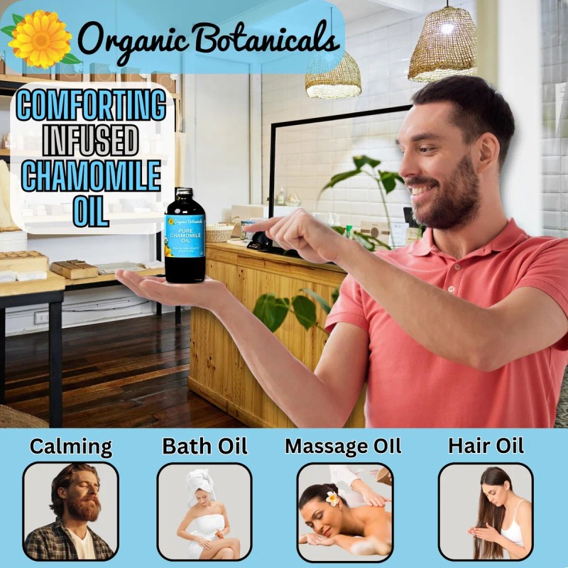 Organic Botanicals Aceite Manzanilla Orgánico 16 Oz
