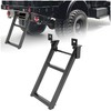 KUAFU Truck Step 2-Rung Retractable Tailgate Ladder Black Powder Coated