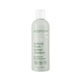 EcoTools Champú Limpiador para Brochas + Esponjas de Maquillaje, Limpieza Profunda, Sin Sulfatos, Sin Fragancia, Limpiador para Brochas y Herramientas