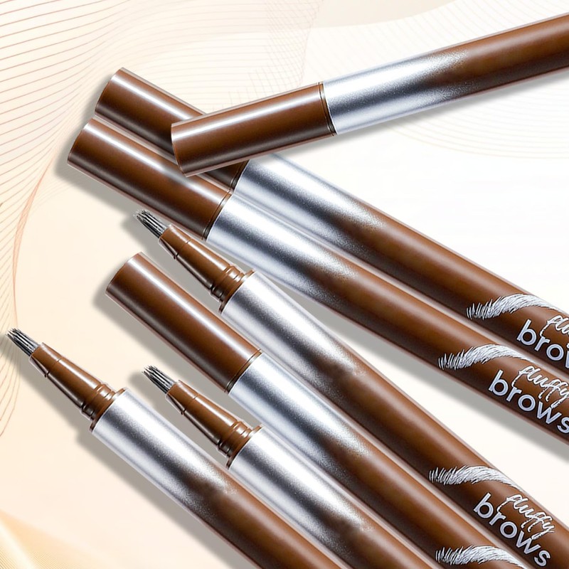 Eyebrow Pen with Precise Fork Tip, Waterproof, Sweat-Resistant, Natural Hair-Like