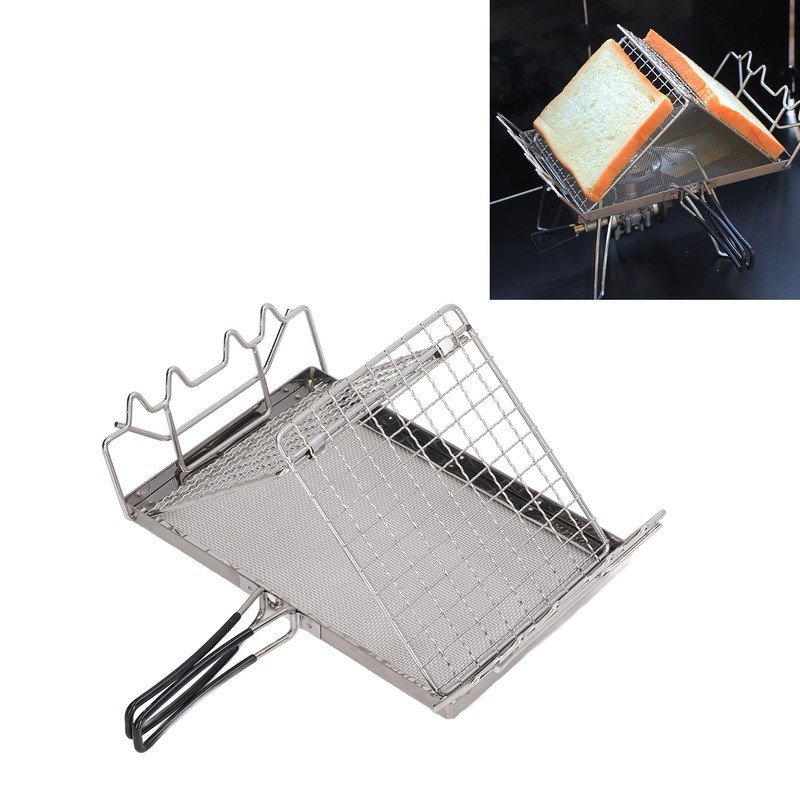 Camping Stove Toaster Foldable Portable Stable Structure Stainless Steel Outdoor