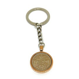 1962 63rd Birthday Keyring-British Sixpence Keyring- Mum, Dad, Brother, Sister- 63rd Birthday-Coin Keyring, Sixpence Coin, 63rd Anniversary RoseG