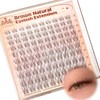 Brown Lash Clusters Natural Eyelash Clusters Wispy Individual Lash Extensions