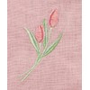 Afternoon Tea Living Pouch, JK04 Floral Words Drawstring Pouch, M/Tulip,