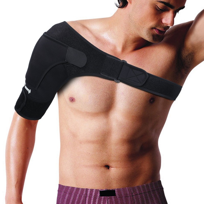 Ipow Adjustable Neoprene Shoulder Support Brace Strap Helps Shoulder Stability,