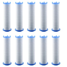 JCBIZ 10PCS Filter Shower Head PP Cotton Filter Cartridge Shower Head Filter PP Cotton Filter Cartridge Replacement High-Pressure Handheld Fan Shower Jet
