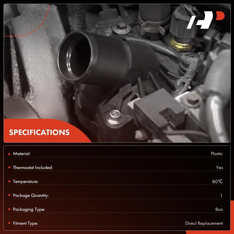 A-Premium Engine Coolant Thermostat Housing Assembly with Sensor Compatible with