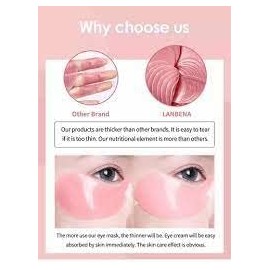 Parche De Ojos Original Elimina Ojeras Bolsas Lanbena Rose