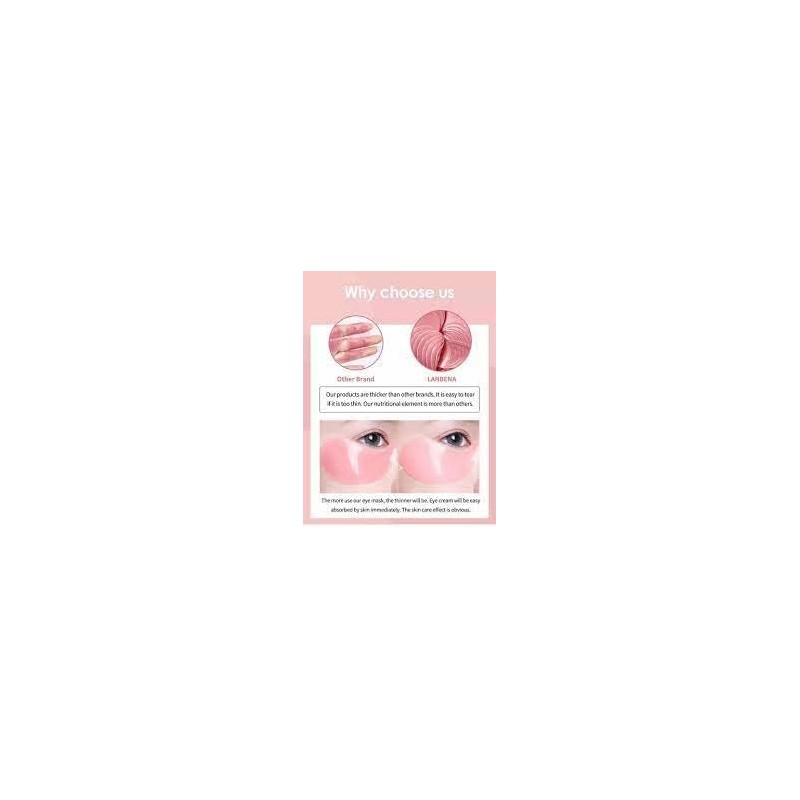 Parche De Ojos Original Elimina Ojeras Bolsas Lanbena Rose