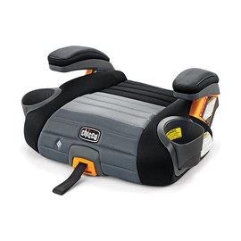 Chicco GoFit® ClearTex® Plus Backless Booster Car Seat, Latch Attachment, Quick-Release Latch Removal, Portable Car Booster Seat for Children at Least 4 Years Old and 40-110 lbs | Obsidian/Black