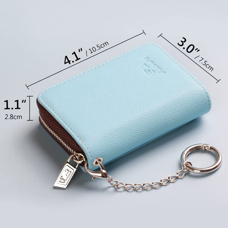 FurArt Credit Card Wallet, Zipper Card Cases Holder for Men