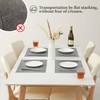 Leetaltree 6PC Grey& 6PC Beige Placemats Set of 12 -