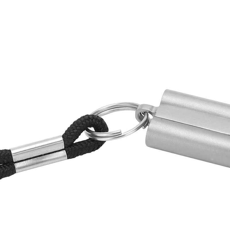 Pure Titanium Whistle with Lanyard Outdoor Survival Whistle High Decibel