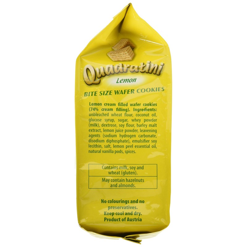 Loacker Wafer Quadratini Lemon 250g