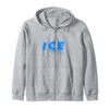 Fire and Ice Dynamic Duo Matching Costumes Hooded Jacket, blue