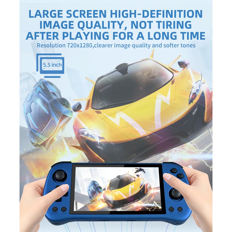 PowKiddy X55 Handheld Game Console Open-Source Portable Game Player 5.5-Inch