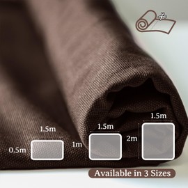 Simple&Opulence Canvas Fabric 280 GSM Canvas Material,Cotton Canvas Fabric for Sewing,Upolstery,Tote Bags,Crafting,150CM Width(1M,Brown)