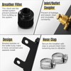 POSENG Universal Aluminum AN10 1.2L Twin Baffle Dual Filter Engine