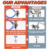 AKIHISA 1-57/64 Inch Ceiling Mount Pipe Support,2 Pack Adjustable 304
