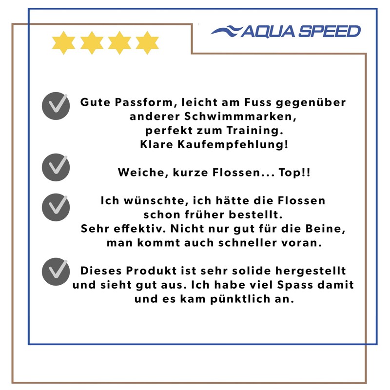 Aqua Speed Short Flippers For Adults And Children, High Tech