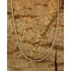 Kiss of Leather Black and silver chain made of 925