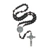 Intercession St. Benedict Holy Medal Rosary (Black)