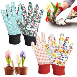 KIPTVO 2 Pairs Gardening Gloves for Women, Womens Gardening Gloves, Garden Gloves Women, Small Gardening Gloves, Ladies Gardening Gloves, Bramble Proof Gardening Gloves, Gardening Gloves