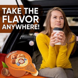 Hazelnut Coffee Creamer Singles, 192 Creamer Singles Included Great for Offices, Restaurants, Coffee, Bar, Gift and Homes