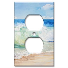 Art Plates Brand Electrical Outlet Wall/Switch Plate - Beach Painting
