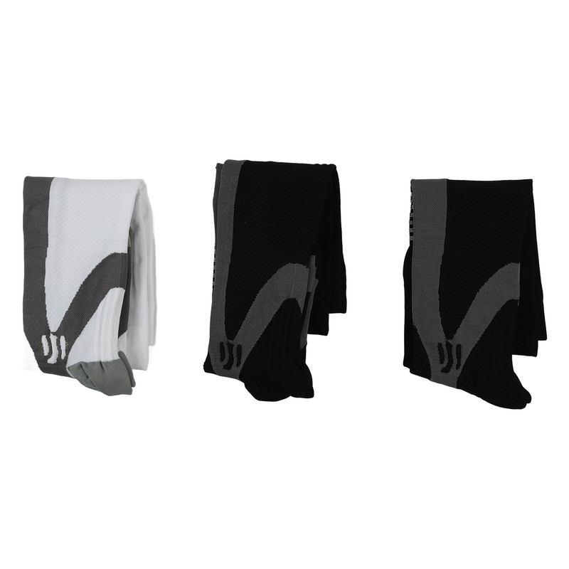3 Packs Compression Socks Nylon Wire Ventilate Athletic Calf Socks