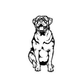 WickedGoodz Rottweiler Dog Decal - Rottie Sticker - for Laptops Cars Tumblers Bumpers Windows - Rottweiler Sticker