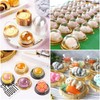 TOFLEN 100Pcs Mini Cake Containers with Clear Dome Lids for