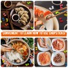 Suttmin 500 Pcs Reusable Chopsticks Helper Multicolor Plastic Practice Chopstick