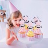 Pack of 24 Cow Cupcake Toppers Happy Birthday Cupcake Decorations