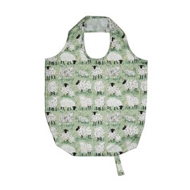 Ulster Weavers - Sheep Foldable Shopping Bag (42 x 46cm) - Sheep Shopping Bag - Green Grocery Bag with Sheep - Sheep Reuseable Shopping Bag in Green - Farm Animals Shopping Bag - Sheep Gifts