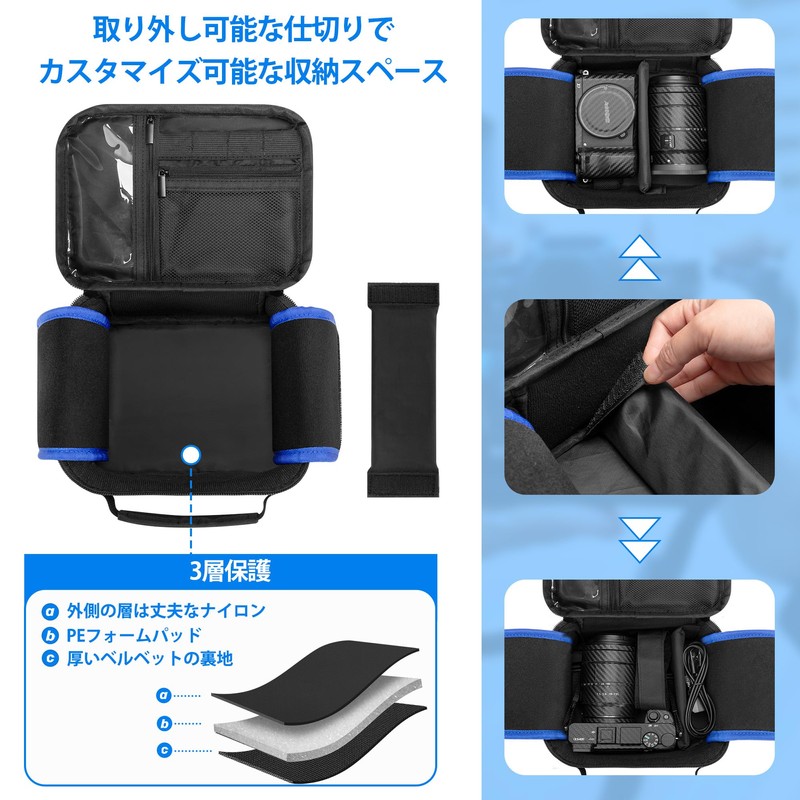 Trunab Case Storage Bag for Sony Mirrorless Camera A6000 A6300