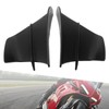 1 Pair Motorcycle Front Winglet Aerodynamic Wing Universal Black Replacement