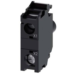 Siemens 3SU1401-1BB60-1AA0 Module with Integrated LED 24V AC/DC, White, Screw Terminal, for Front Plate MOUNTING