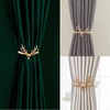 Winlauyet Pack of 4 Curtain Tiebacks Elk Design Tiebacks Curtain