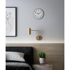 SEIKO 12 Inch Black Framed Luminous Numbered Wall Clock