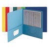 Smead 87850 Two-Pocket Folder Textured Heavyweight Paper Assorted 25/Box