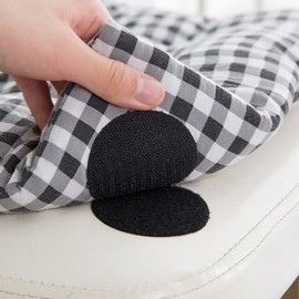 Anti-Slip Velcro Mat for Sofa Bed Mattresses 5P White 6ea