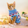2 Packs Cat Christmas Sweater Pet Cute Knitwear Warm Winter