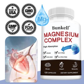 Complejo Triple Magnesio, 300mg de Glicinato de Magnesio, Malato, Citrato