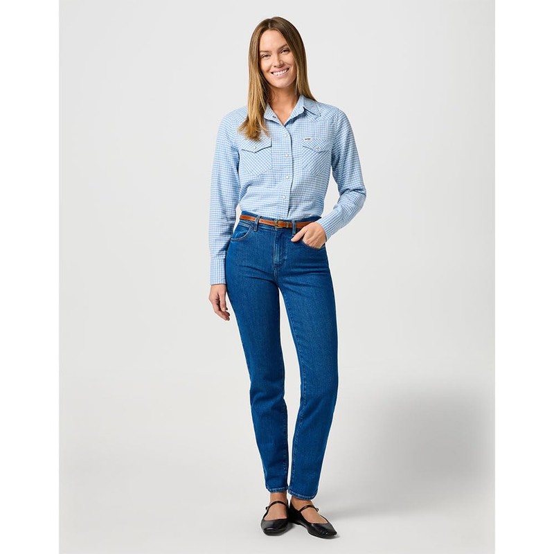 Wrangler Women's Thin Western Belt, Cognac