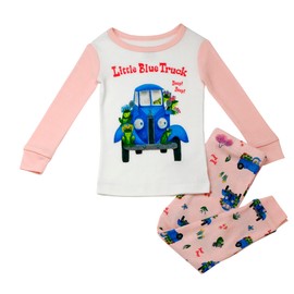 Baby Starters Little Blue Truck 2-Piece Snug Fit Boys Pajamas (Cotton, Pink Print, 2T)