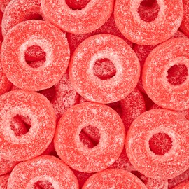 Kervan Candy Bebeto Watermelon Rings - Fruity, Soft, Sweet & Sour Gummy Candy Bulk for Kids, Gift Snacks and Parties - Watermelon Ring Gummies Big Party Size Bag (5 lbs)