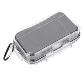 Caja de plástico a prueba de golpes Estuche de Supervivencia A Prueba de agua A Prueba de agua al aire libre Estuche Duro Flotante Caja Seca Húmeda Caja de Transporte Contenedor Marino(Transparente)