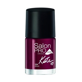 Salon Pro with Lycra By Kate Nail Polish 124 Venus 0.40 fl oz ~ Deep, rich berry hue with a glossy, salon-quality finish, offering timeless elegance and bold sophistication.