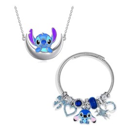 Set De Collar Y Pulsera Lilo & Stitch, Bonitos Regalos
